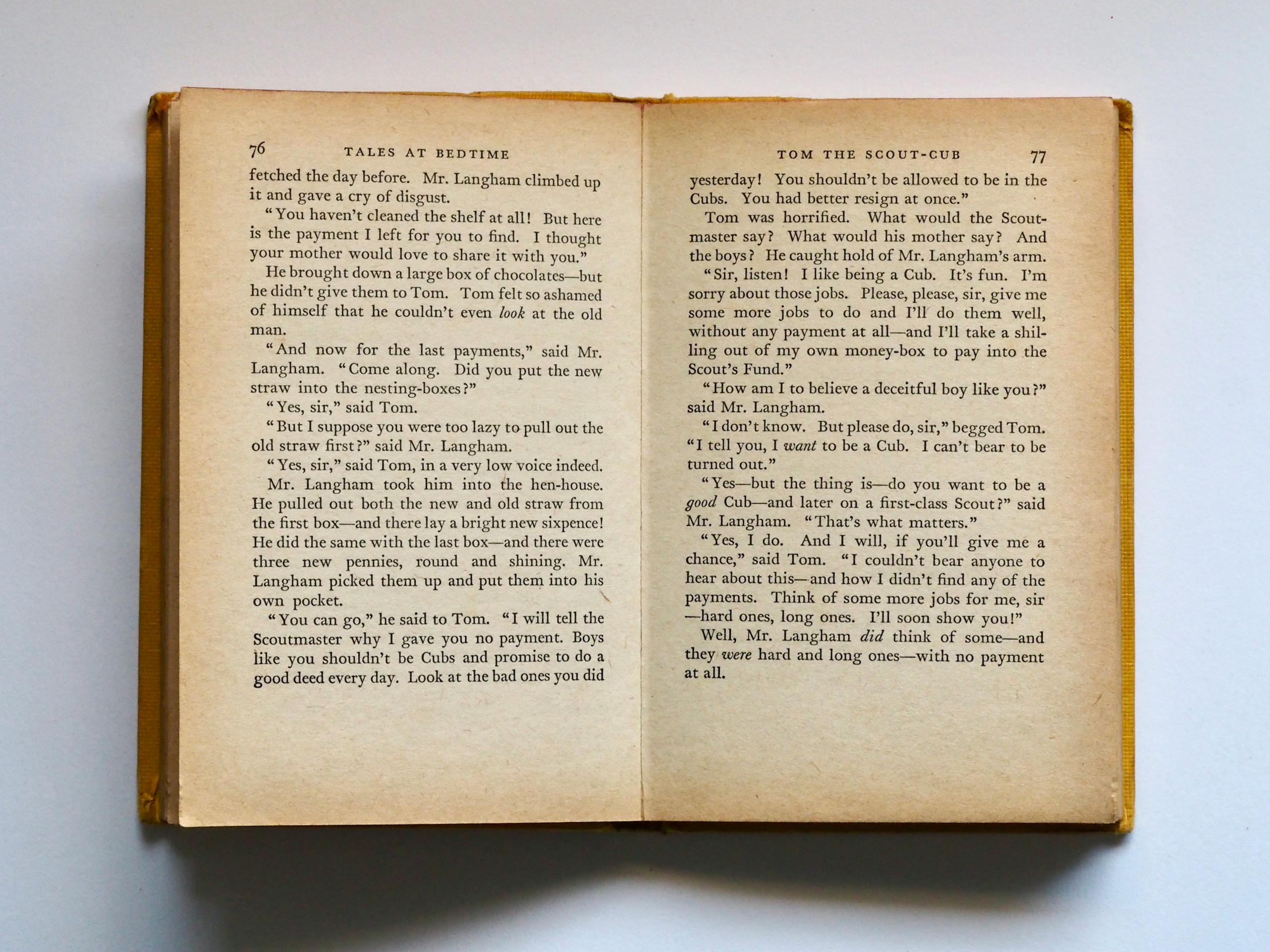Person reading a book